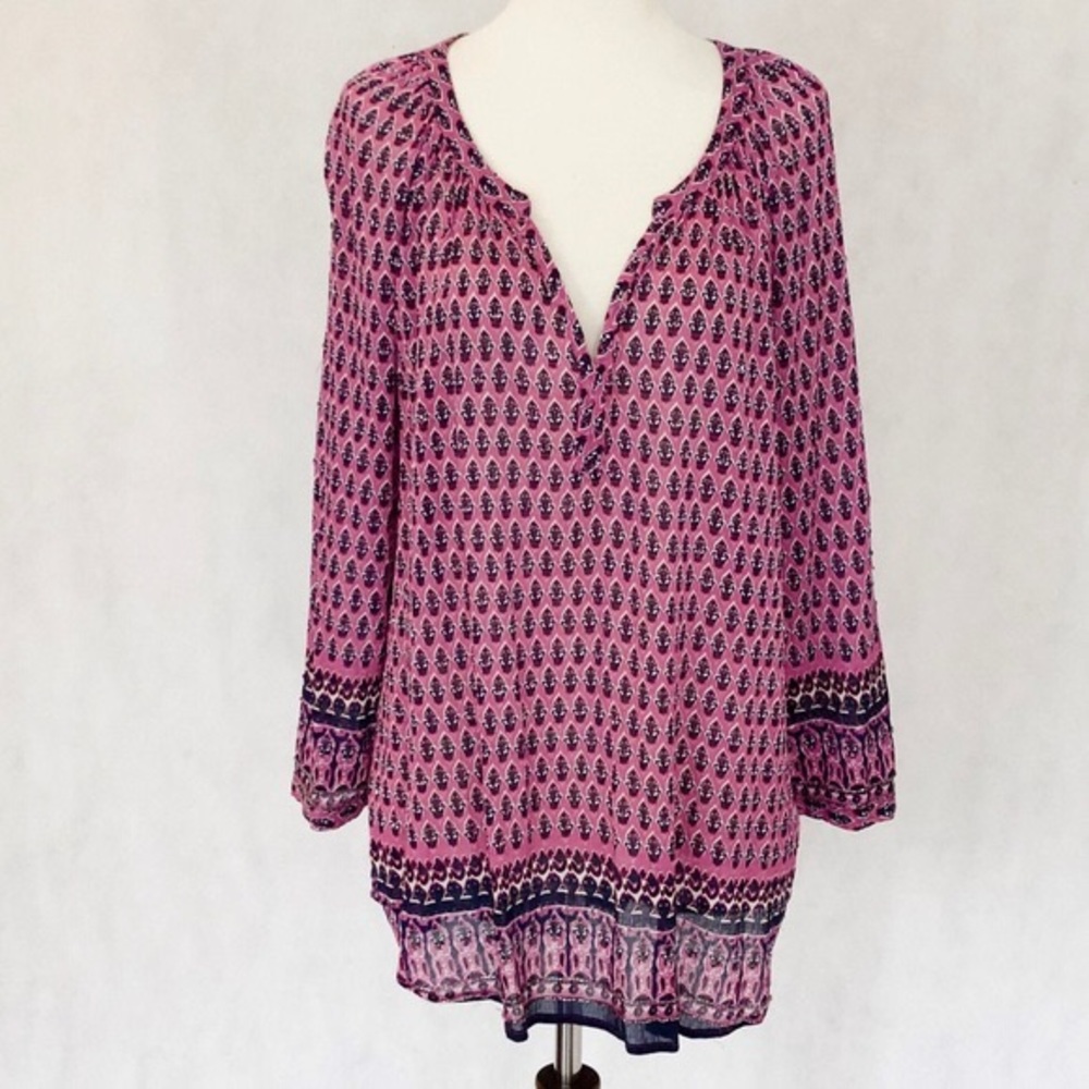 Beach Lunch Lounge Annika Beaded Peasant Blouse - Picture 3 of 8